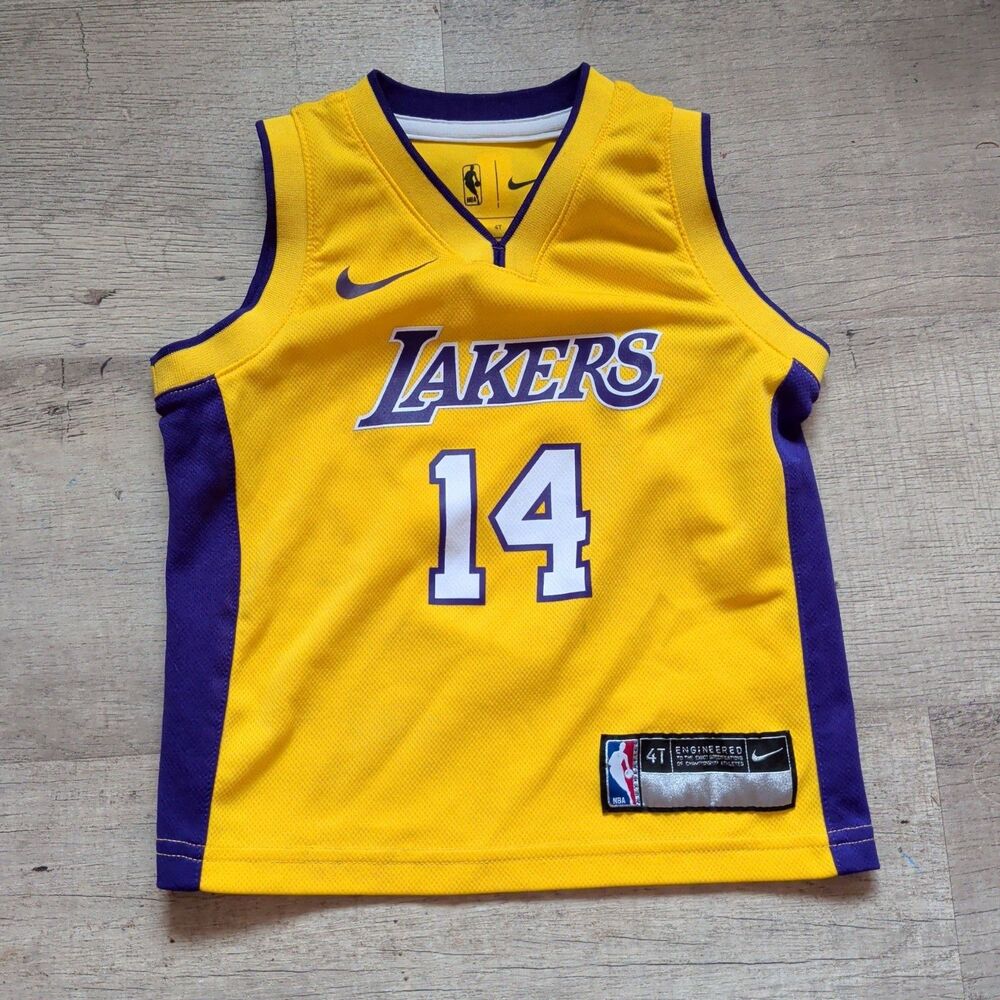 Nike NBA Lakers Brandon Ingram #14 Jersey Toddler 4T Yellow